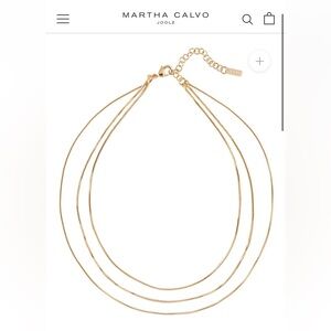 BNWT Martha Calvo Joolz KIM TRIPLE CHOKER